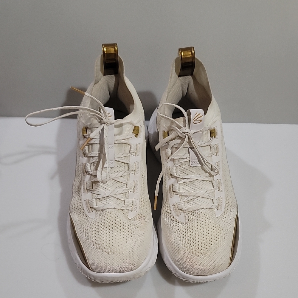 Curry Under Armor Flow 8 Sneakers w/ Gold Accents Size 12 M 13.5 W US EU 46 - Picture 5 of 16